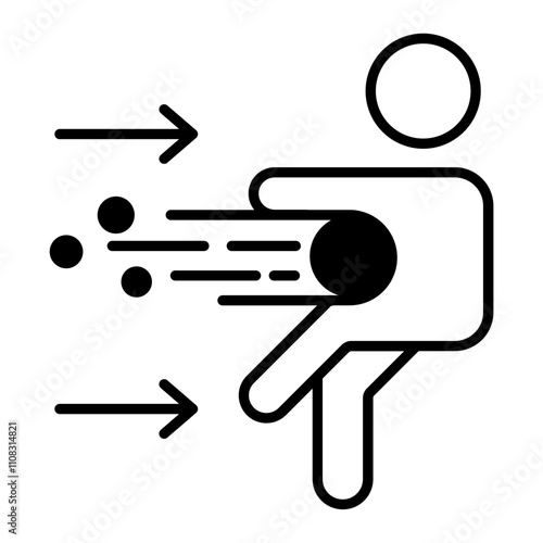 Impact black icon