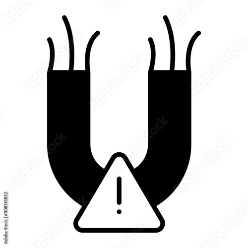 Live wires black icon