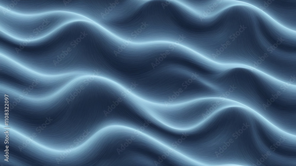 Obraz premium Abstract blue and gray wavy pattern.