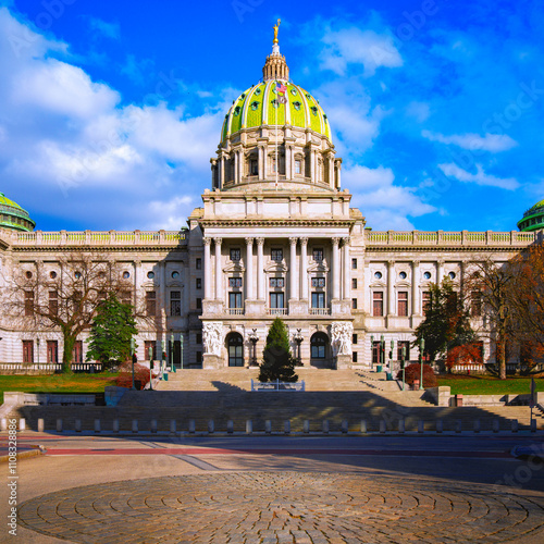 Принти на полотні Pennsylvania State Capitol Building in Harrisburg, United States