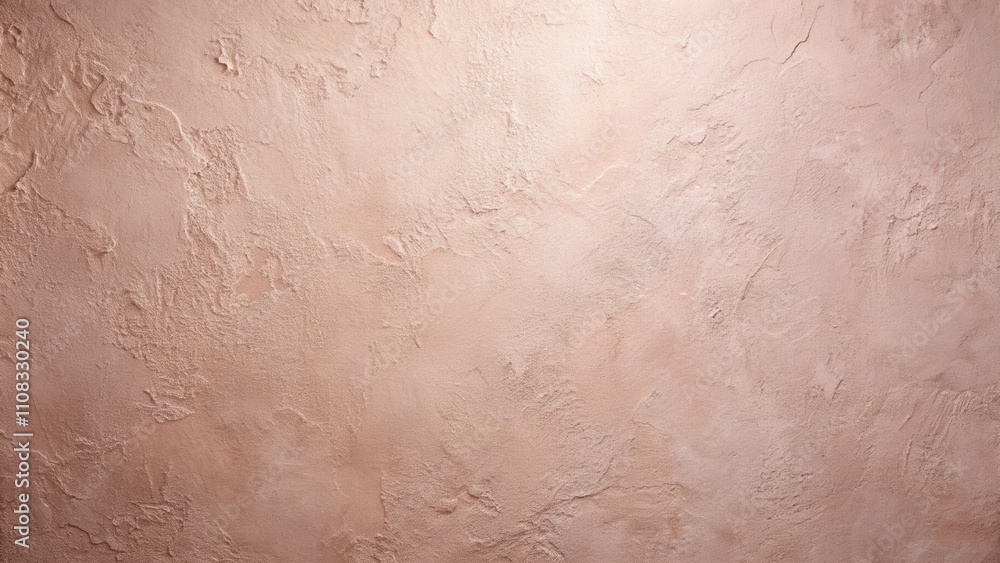 Fototapeta premium Rough, textured, light brown plaster wall, a simple backdrop with an uneven surface