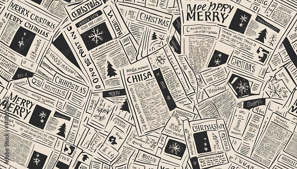Fototapeta premium pattern with newspaper