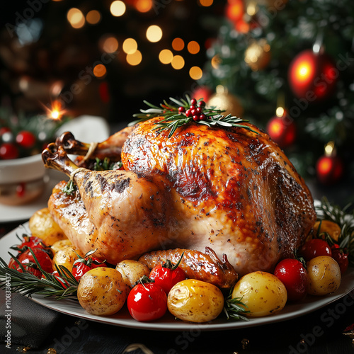 roasted chicken with vegetables