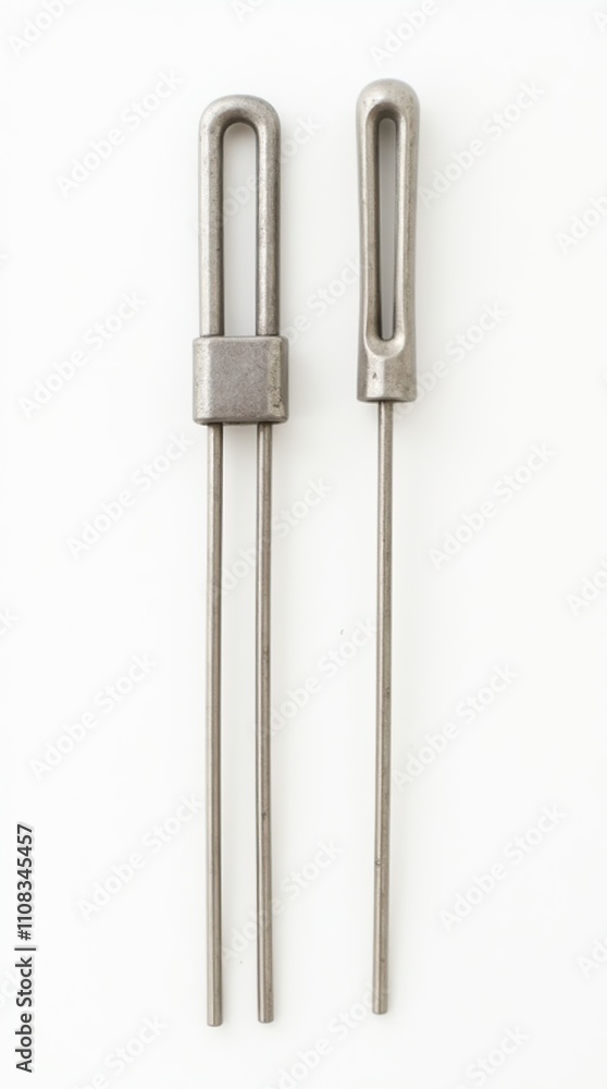 Weighted and Unweighted Metal Tuning Forks for Musical Instruments and Therapy Weighted and Unweighted Metal Tuning Forks for Musical Instruments and Therapy