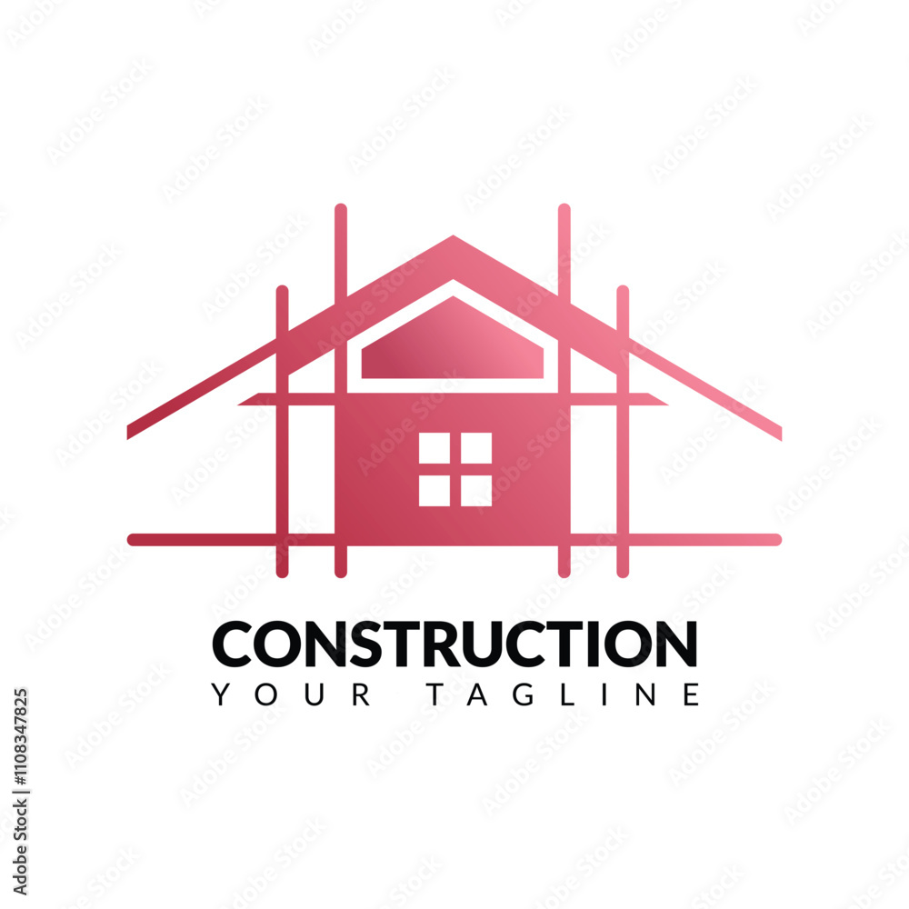 Fototapeta premium Building construction logo