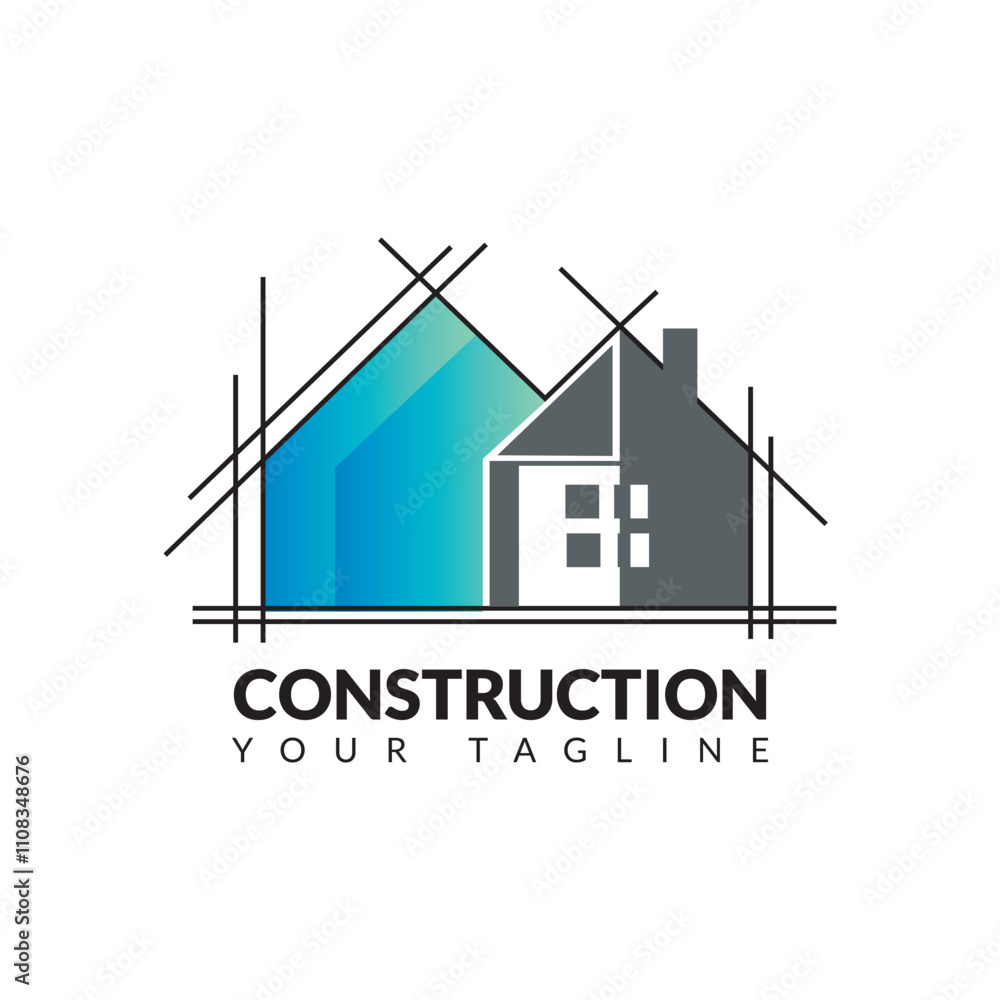 Fototapeta premium Building construction logo