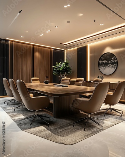 Modern corporate meeting room interior design with stylish funiture ,Luxury boardroom with modern furniture, luxury boardroom for corporate meetings, luxury boardroom interior design