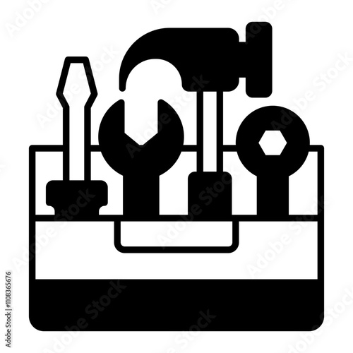 Tools black fill icon