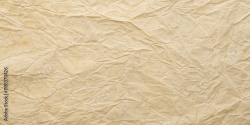 Wallpaper Mural A Close-Up of Crumpled Kraft Paper with Subtle Texture and a Light Brown Hue Torontodigital.ca
