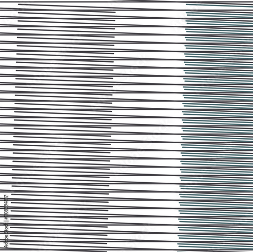 The striped texture consists of individual pieces.