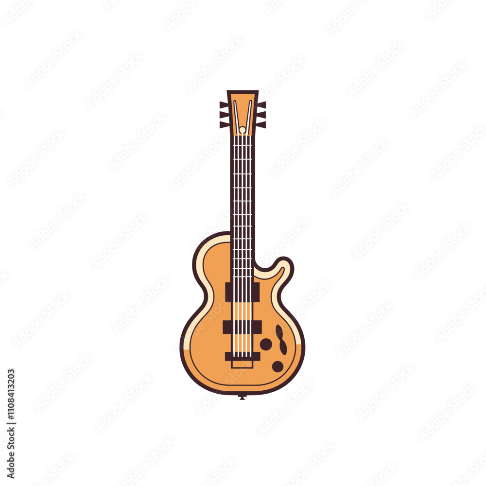 Obraz premium Simple classic electric guitar art