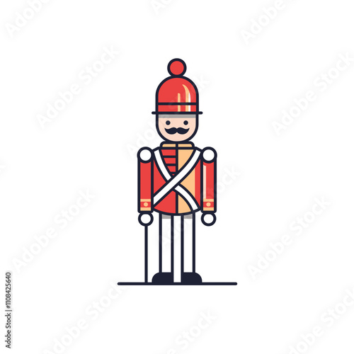 Festive nutcracker soldier design