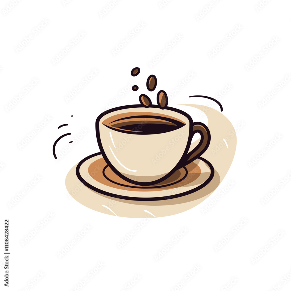 Obraz premium Enjoying a warm cup of coffee at home