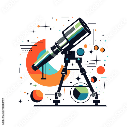Telescope stargazing adventure