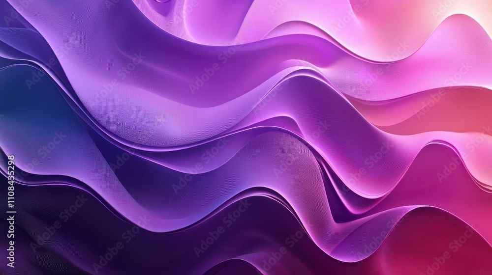 Obraz premium Abstract Purple Pink Wave Pattern Background Design
