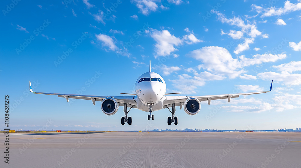 Obraz premium Commercial airplane