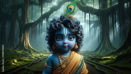 Shree Krishna for Janmashtami, Bal Krishna, Radha Krishna photo