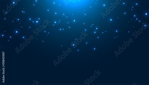 falling shiny starlight dust particle background design