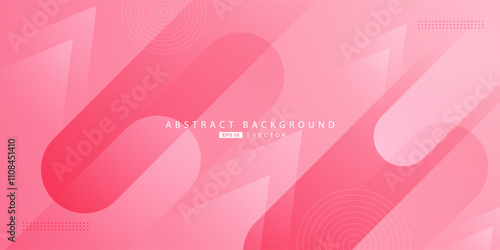 Abstract bright pink gradient illustration background with 3d look rectangle simple pattern. Dynamic design and luxury. Eps10 vector