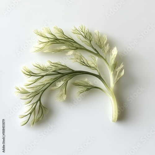 Fresh Fennel Fronds Harvest Home Kitchen Botanical Natural Light Close-Up Culinary Inspiration photo