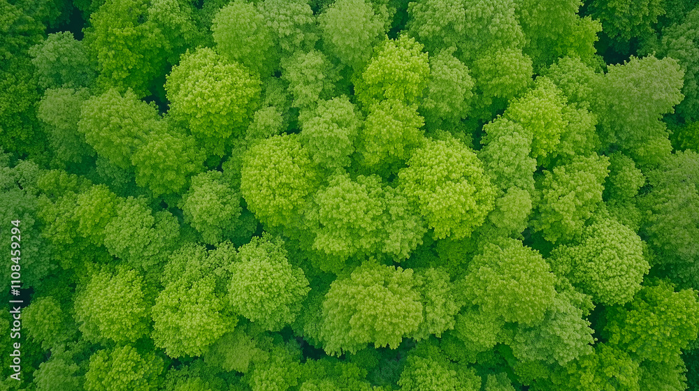 Fototapeta premium Forest and tree landscape texture abstract background, Aerial top view forest atmosphere area, Texture of forest view from above, Ecosystem and healthy ecology environment concepts