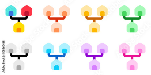 Editable local, home, network, LAN, connection vector icon. Remote work, job, profession, freelance. Part of a big icon set family. Perfect for web and app interfaces, presentations, infographics, etc
