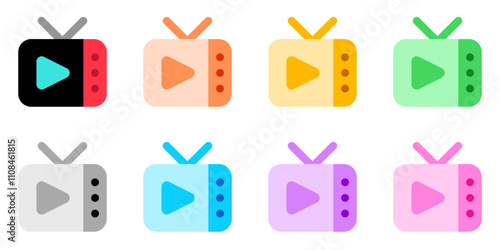 Editable tv show, tv program vector icon. Movie, cinema, entertainment. Part of a big icon set family. Perfect for web and app interfaces, presentations, infographics, etc