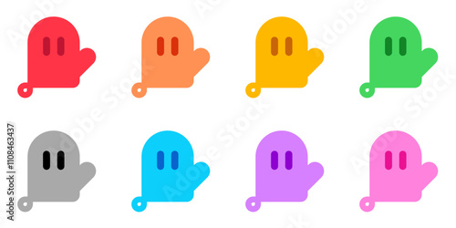 Editable oven mitten vector icon. Bakery, cooking, appliances,  kitchenware, food. Part of a big icon set family. Perfect for web and app interfaces, presentations, infographics, etc