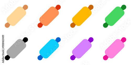 Editable rolling pin vector icon. Bakery, cooking, appliances,  kitchenware, food. Part of a big icon set family. Perfect for web and app interfaces, presentations, infographics, etc