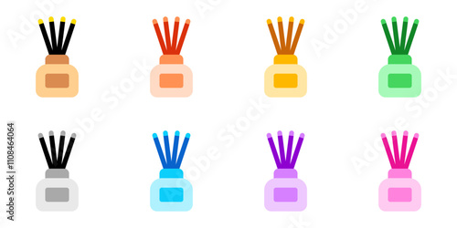 Editable incense sticks vector icon. Wellness, spa, relaxation. Part of a big icon set family. Perfect for web and app interfaces, presentations, infographics, etc