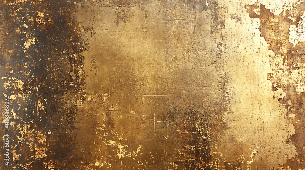 Obraz premium Luxurious Golden Textures and Glittering Spheres - Shimmering Metallic Background Collection