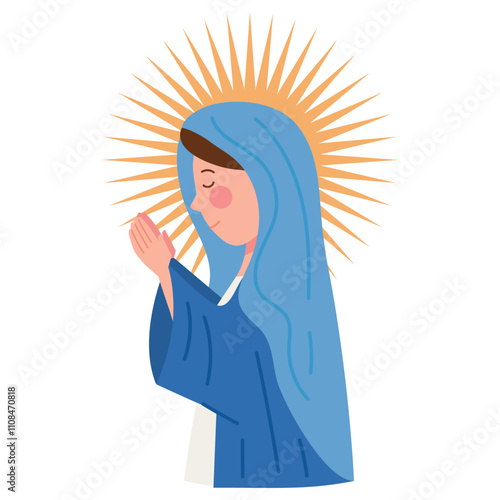praying miraculous virgin