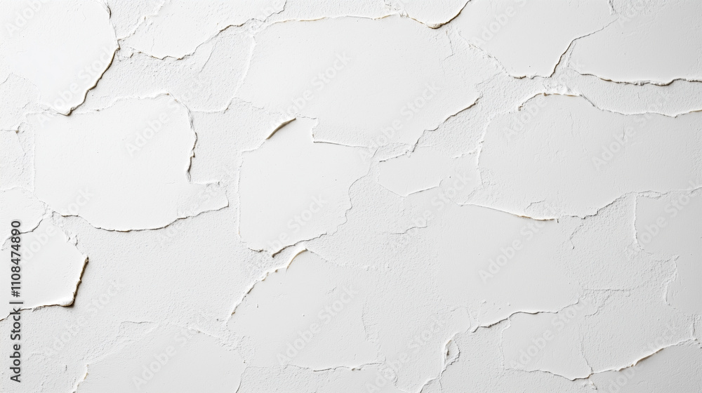 Fototapeta premium Light Gray Stucco Texture Background. Premium White Wallpaper with copy-space