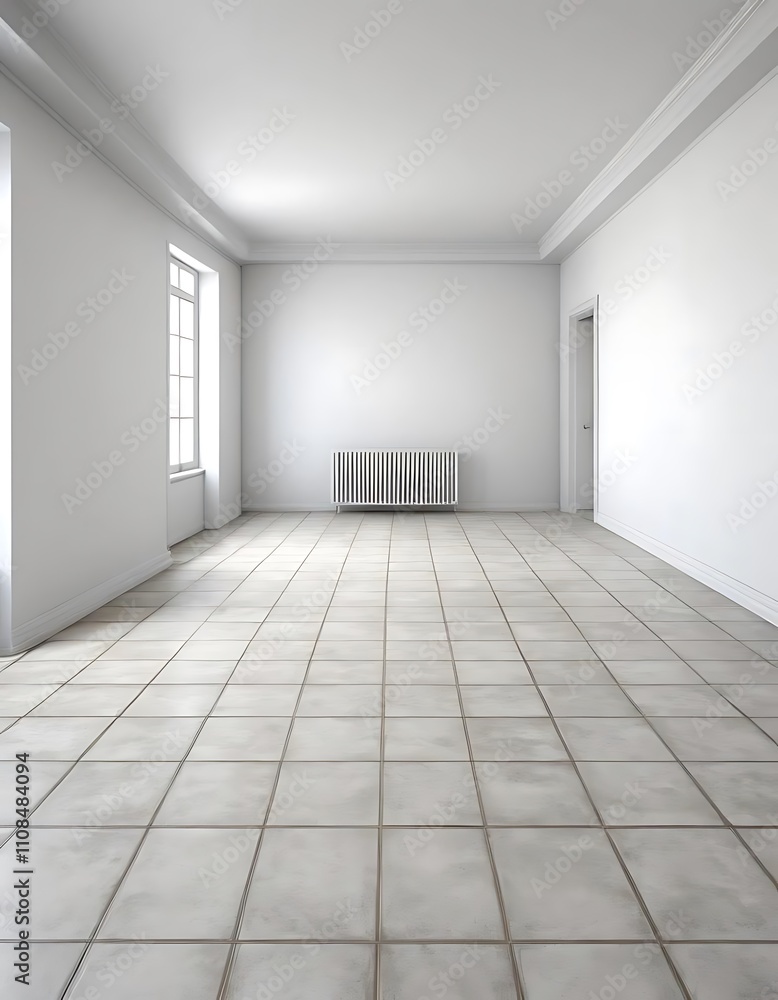 Fototapeta premium empty white room