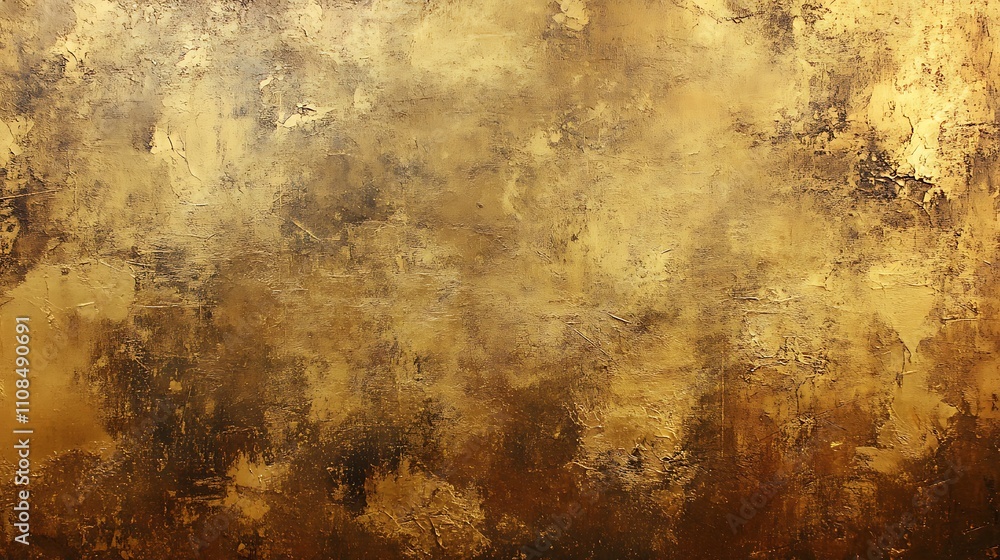 Obraz premium Luxurious Golden Textures and Glittering Spheres - Shimmering Metallic Background Collection