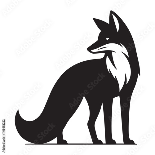 Photography Fox icon silhouette isolated vector images of wild animals