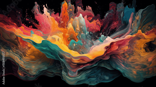 Abstract liquid art