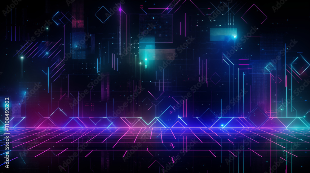 Obraz premium Futuristic abstract background