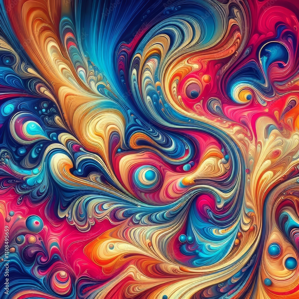 Obraz premium colorful painting abstract background