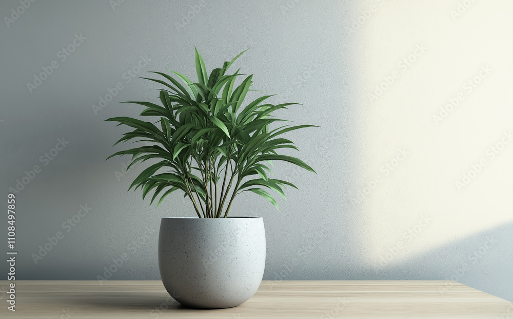 plant in a vase on the table plant in a vase on the table