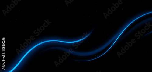 Abstract blue wave design with flowing lines and energy, perfect for a digital art wallpaper backdrop