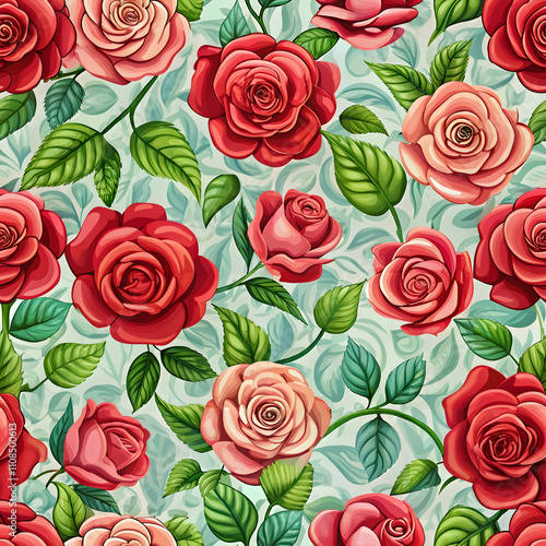 floral seamless pattern background