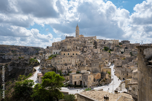 Exploring the enchanting landscape of Matera, Puglia with its ancient caves and historical charm photo