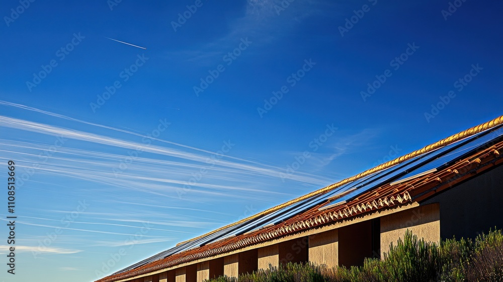 Fototapeta premium Modern architecture under a clear blue sky