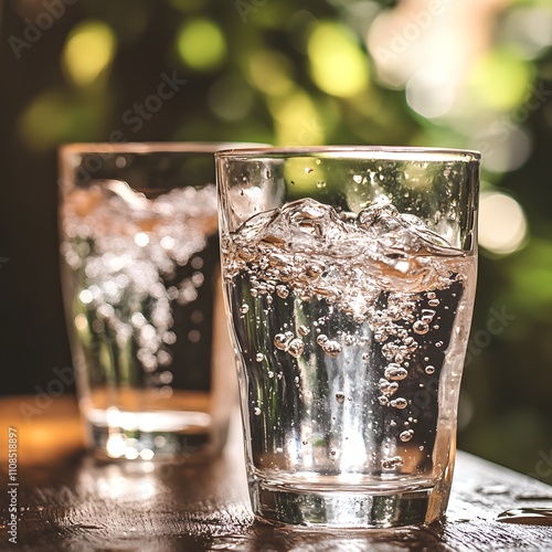 A refreshing glass of water underscores the importance of staying hydrated for maintaining good health, highlighting the role of proper hydration in overall well-being. photo