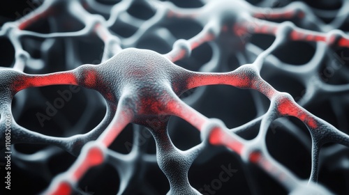 Abstract Neural Network Structure Close Up