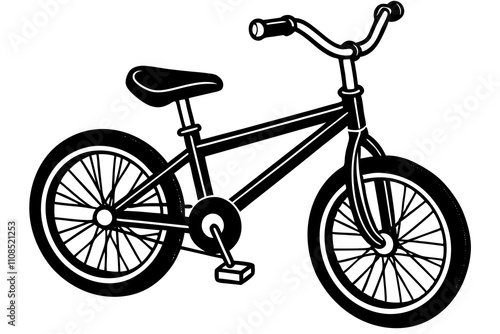 baby cycle with silhouette white background vector illustration