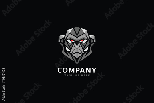 Free Download monkey head logo symbol - GFXLoad