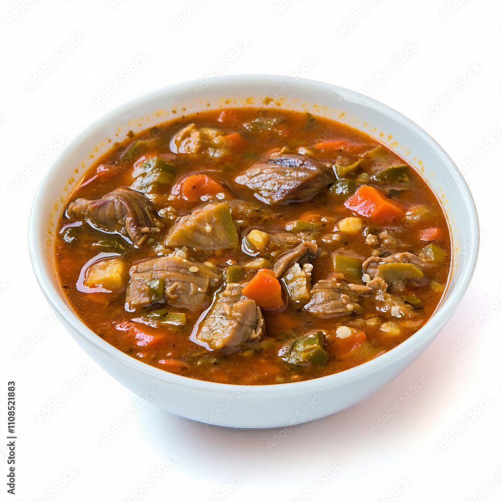 Gumbo isolated on white background Gumbo isolated on white background