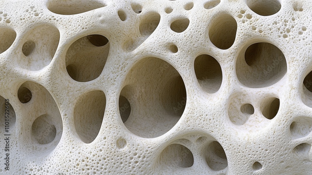 Abstract Textured Surface With Numerous Cavities Abstract Textured Surface With Numerous Cavities